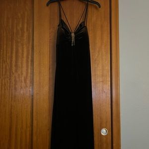classy velvet brown vintage dress
